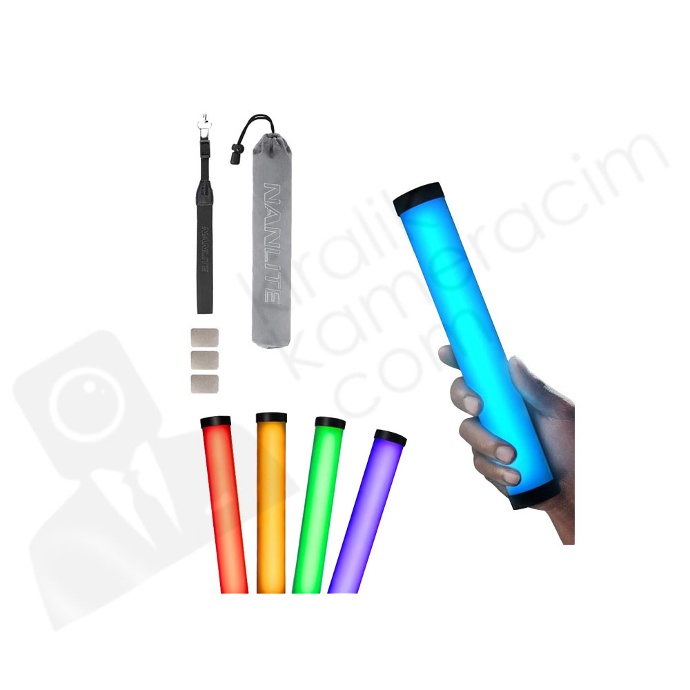 NANLITE RGB LEDライトセット Kiralık Nanlite RGB LED 4lü Tüp Set | Kiralık Kameracım